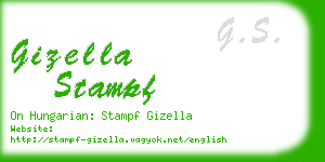 gizella stampf business card